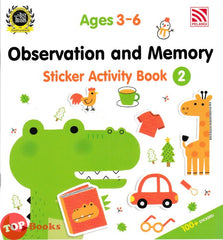 [TOPBOOKS Pelangi Kids] Observation And Memory Sticker Activity Book 2 Ages 3-6