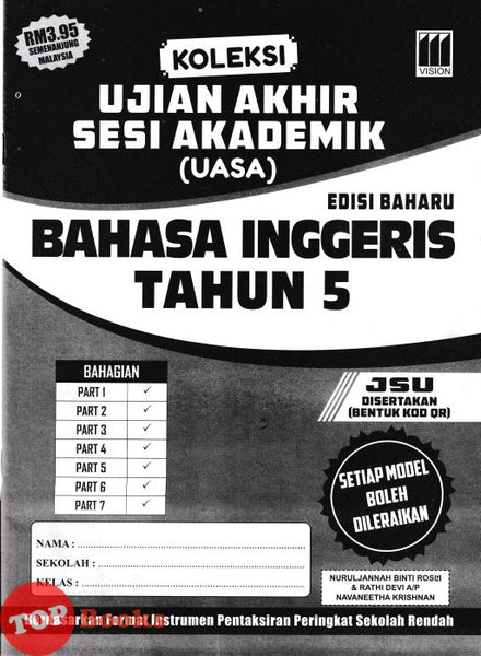 [TOPBOOKS Vision] Koleksi Ujian Akhir Sesi Akademik Bahasa Inggeris Tahun 5 (2026)