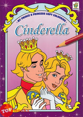 [TOPBOOKS Gururimau Kids] My Prince & Princess Copy Colouring Cinderella