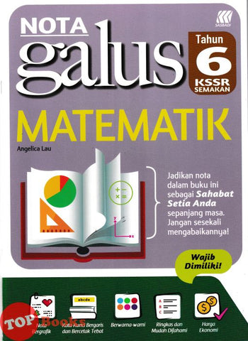 [TOPBOOKS Sasbadi] Nota Galus Matematik Tahun 6 KSSR Semakan (2025)