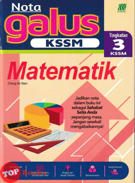 [TOPBOOKS Sasbadi] Nota Galus KSSM Matematik Tingkatan 3 KSSM (2026)