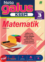 [TOPBOOKS Sasbadi] Nota Galus KSSM Matematik Tingkatan 3 KSSM (2026)