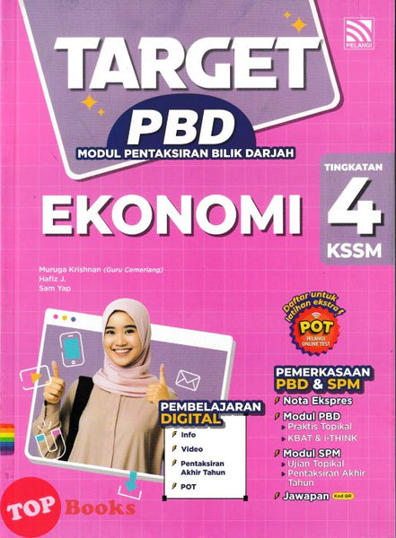 [TOPBOOKS Pelangi] Target PBD Ekonomi Tingkatan 4 KSSM (2025)