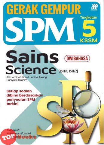 [TOPBOOKS Sasbadi] Gerak Gempur SPM Sains Tingkatan 5 Dwibahasa KSSM (2025)