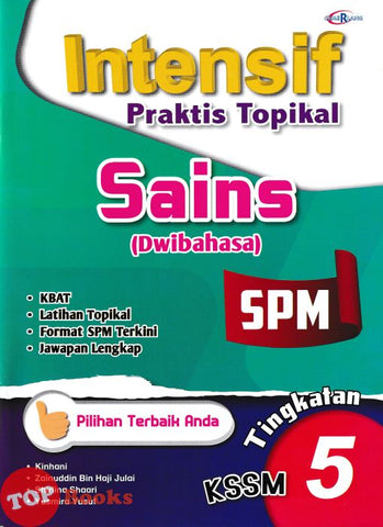 [TOPBOOKS Cemerlang] Intensif Praktis Topikal SPM Sains Tingkatan 5 KSSM Dwibahasa (2024)