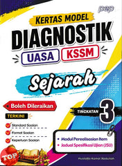 [TOPBOOKS PEP] Kertas Model Diagnostik UASA Sejarah Tingkatan 3 KSSM (2026)