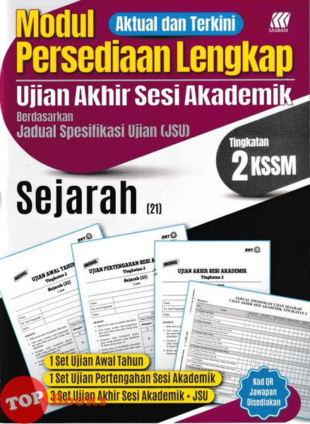 [TOPBOOKS Sasbadi] Modul Persediaan Lengkap UASA Sejarah Tingkatan 2 KSSM (2026)