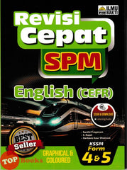 [TOPBOOKS Ilmu Bakti] Revisi Cepat SPM English CEFR Form 4 & 5 KSM (2025)