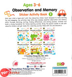 [TOPBOOKS Pelangi Kids] Observation And Memory Sticker Activity Book 2 Ages 3-6