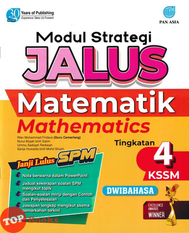 [TOPBOOKS Pan Asia] Modul Strategi Jalus Matematik Tingkatan 4 KSSM Dwibahasa (2025)