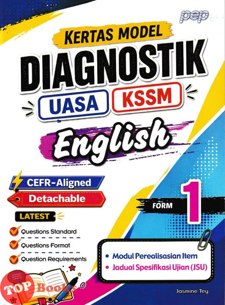 [TOPBOOKS PEP] Kertas Model Diagnostik UASA English CEFR-Aligned Form 1 KSSM (2026)