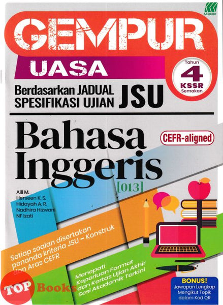[TOPBOOKS Sasbadi] Gempur UASA JSU Bahasa Inggeris CEFR-Aligned Tahun 4 KSSR Semakan (2026)