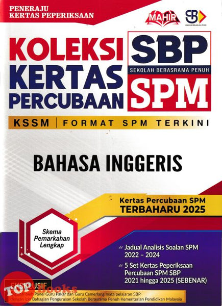 [TOPBOOKS Mahir] Koleksi Kertas Percubaan SPM SBP Bahasa Inggeris KSSM (2026)