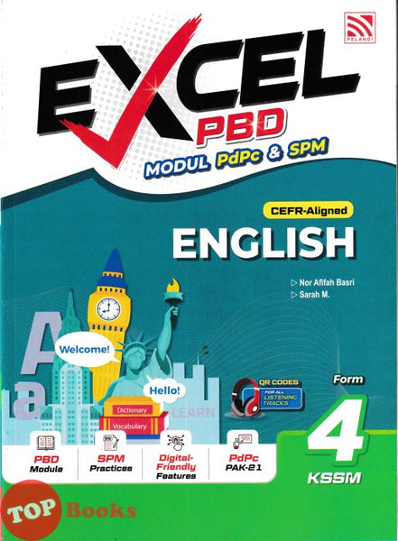 [TOPBOOKS Pelangi] Excel PBD English CEFR-Aligned Form 4 KSSM (2026)
