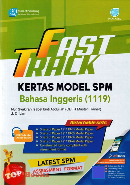 [TOPBOOKS Pan Asia] Fast Track Kertas Model SPM Bahasa Inggeris (2024)