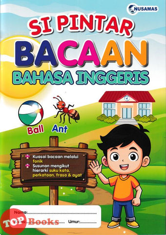 [TOPBOOKS Nusamas Kids] Si Pintar Bacaan Bahasa Inggeris (2025)