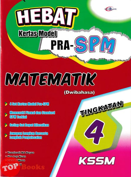 [TOPBOOKS Cemerlang] Hebat Kertas Model Pra-SPM Matematik Tingkatan 4 (2026)