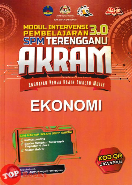 [TOPBOOKS Mahir] Modul Intervensi Pembelajaran 3.0 SPM Terengganu AKRAM Ekonomi (2026)