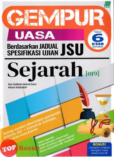 [TOPBOOKS Sasbadi] Gempur UASA JSU Sejarah Tahun 6 KSSR Semakan (2026)