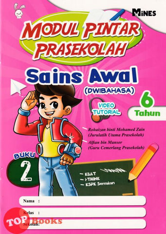 [TOPBOOKS Mines Kids] Modul Pintar Prasekolah Sains Awal 6 Tahun Buku 2 Dwibahasa (2024)