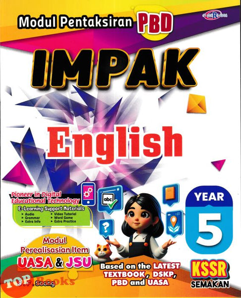 [TOPBOOKS Cemerlang] Modul Pentaksiran PBD Impak English year 5 KSSR Semakan (2026)