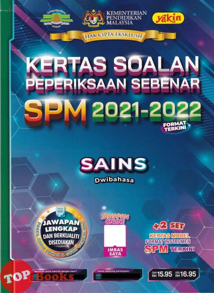 [TOPBOOKS Yakin] Kertas Soalan Peperiksaan Sebenar SPM Sains Dwibahasa (2023)