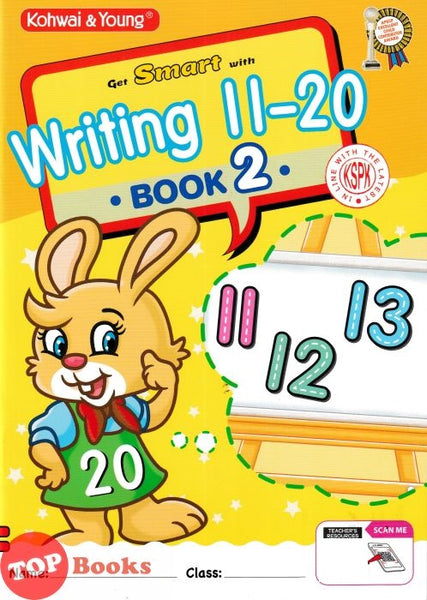 [TOPBOOKS Kohwai Kids] Get Smart With Writing 11-20 Book 2 KSPK