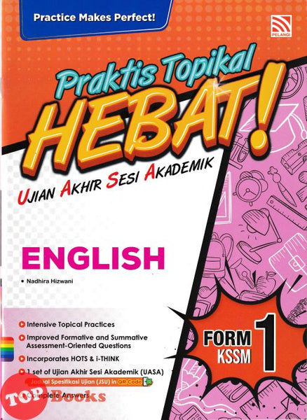 [TOPBOOKS Pelangi] Praktis Topikal Hebat ! UASA English Form 1 KSSM (2025)