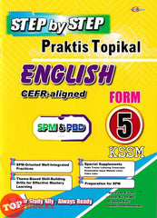 [TOPBOOKS Cemerlang] Step By Step Praktis Topikal SPM English CEFR-aligned Form 5 KSSM (2026)