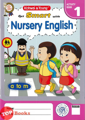 [TOPBOOKS Kohwai Kids] Get Smart With Nursery English With Stickers Activity Book 1 KSPK