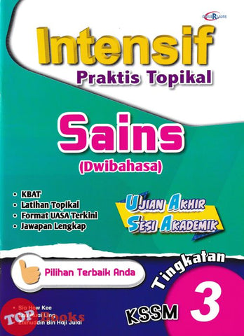 [TOPBOOKS Cemerlang] Intensif Praktis Topikal UASA Sains Tingkatan 3 KSSM Dwibahasa (2024)