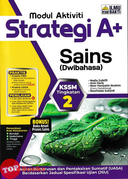 [TOPBOOKS Ilmu Bakti] Modul Aktiviti Strategi A+ Sains Tingkatan 2 KSSM Dwibahasa (2026)