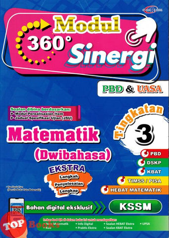 [TOPBOOKS Cemerlang] Modul 360 Sinergi Matematik Tingkatan 3 KSSM Dwibahasa (2024)