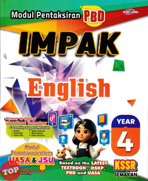 [TOPBOOKS Cemerlang] Modul Pentaksiran PBD Impak English year 4 KSSR Semakan (2026)