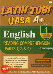 [TOPBOOKS Sasbadi] Latih Tubi UASA A+ English CEFR Aligned Reading Comprehension Parts 1  3 & 4 Year 4 KSSR Semakan (2025)