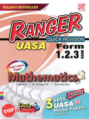 [TOPBOOKS Pelangi] Ranger Quick Revision UASA Mathematics Form 1 2 3 KSSM (2024)