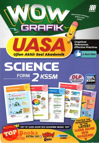 [TOPBOOKS Sasbadi] Wow Grafik UASA Science DLP Form 2 KSSM (2023)