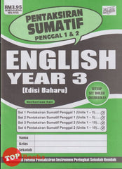 [TOPBOOKS Ilmu Didik] Pentaksiran Sumatif Penggal 1 & 2 English Year 3 KSSR  (2025)