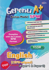 [TOPBOOKS Cemerlang] Gerenti A+ Kertas Model SPM English CEFR Aligned Paper 1 & Paper 2 KSSM (2025)