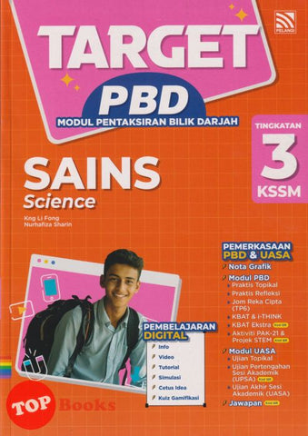 [TOPBOOKS Pelangi] Target PBD Sains Tingkatan 3 KSSM Dwibahasa (2025)