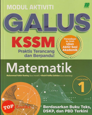 [TOPBOOKS Sasbadi] Modul Aktiviti Galus UASA Matematik Tingkatan 1 KSSM (2025)