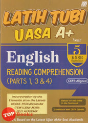 [TOPBOOKS Sasbadi] Latih Tubi UASA A+ English CEFR Aligned Reading Comprehension Parts 1  3 & 4 Year 5 KSSR Semakan (2025)