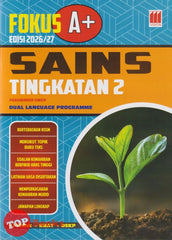 [TOPBOOKS Vision] Fokus A+ Edisi 2026/2027 Sains Tingkatan 2 KSSM Dwibahasa (2025)