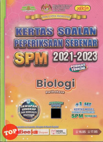 [TOPBOOKS Yakin] Kertas Soalan Peperiksaan Sebenar SPM 2021-2023 Biologi Dwibahasa (2024)
