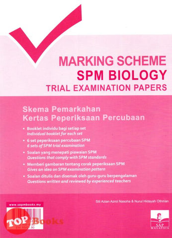 [TOPBOOKS SAP] Marking Scheme SPM Trial Examination Papers Biology Dwibahasa