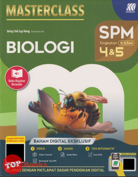 [TOPBOOKS Sasbadi] Masterclass SPM Biologi Tingkatan 4 & 5 KSSM (2024)