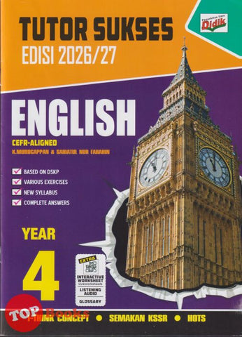 [TOPBOOKS Ilmu Didik] Tutor Sukses English CEFR-Aligned Year 4 Semakan KSSR (2026)