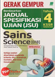 [TOPBOOKS Sasbadi] Gerak Gempur JSU Sains Tahun 4 KSSR Semakan Dwibahasa (2025)