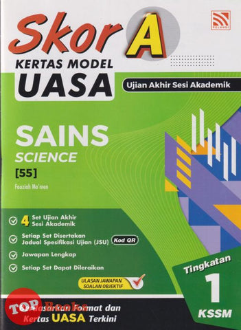 [TOPBOOKS Pelangi] Skor A Kertas Model UASA Sains Tingkatan 1 KSSM Dwibahasa (2025)