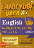 [TOPBOOKS Sasbadi] Latih Tubi UASA A+ English CEFR Aligned Grammar & Vocabulary Parts 2 & 5 Year 5 KSSR Semakan (2025)